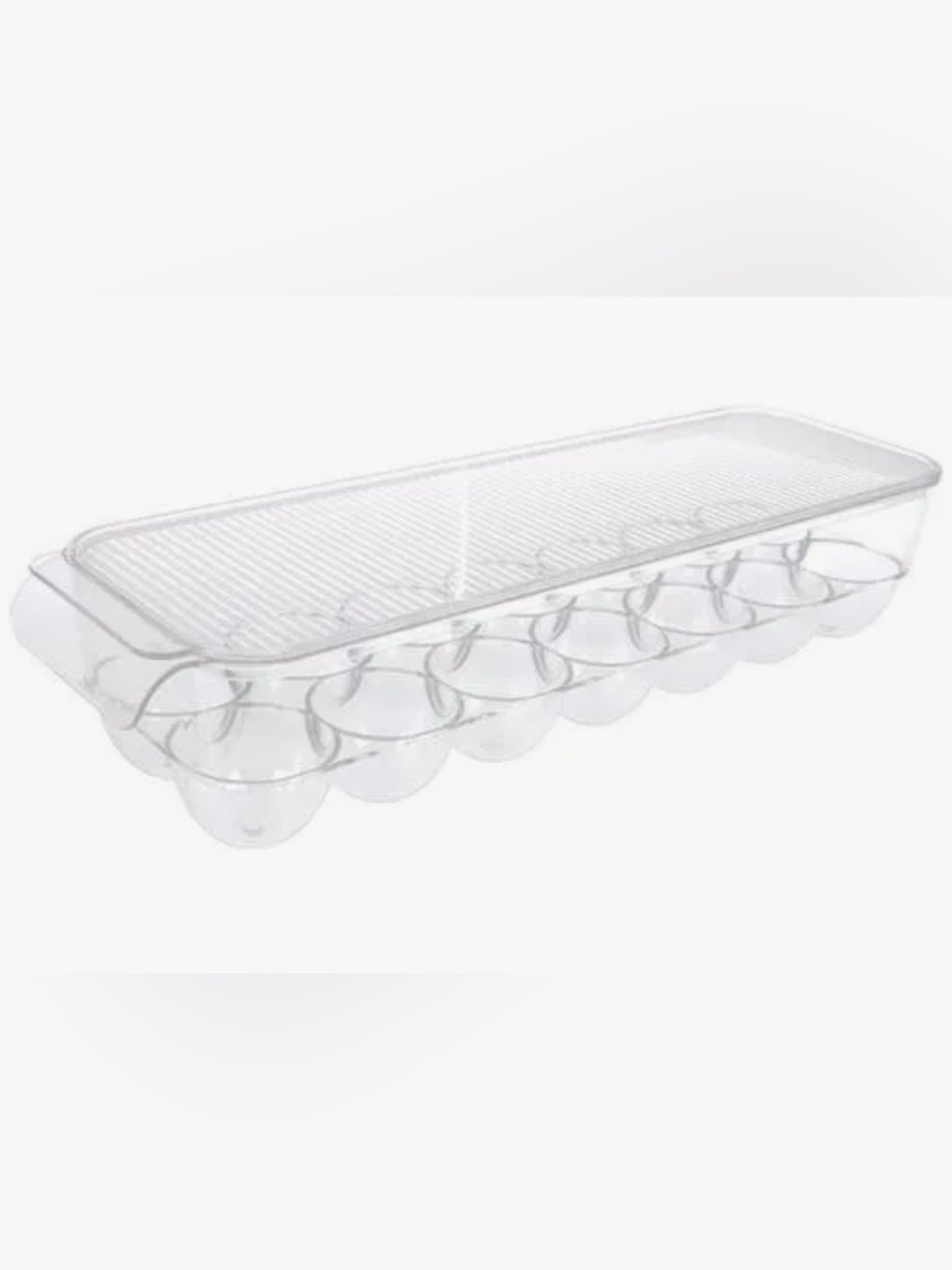 Clear Plastic Egg Storage Tray - Home Storage & Organization